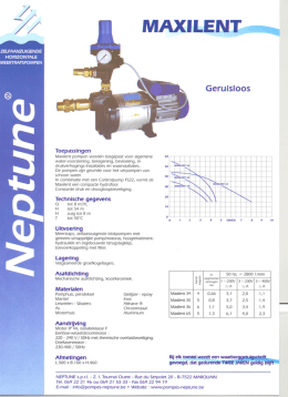 Technische fiche - Neptune Maxilent