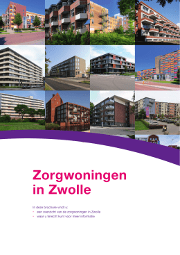 brochure met alle zorgwoningen in Zwolle