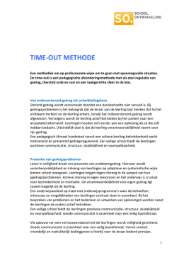 TIME-OUT METHODE - soschoolontwikkeling.nl