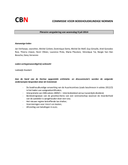CBN - Commissie voor Boekhoudkundige Normen