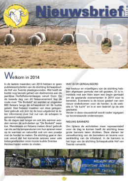 6Nieuwsbrief Maart - Stichting Schaapskudde Hof van Twente