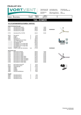 19A. ZOMER - Vortvent