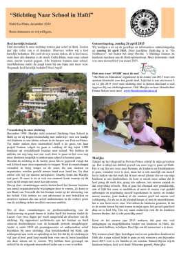 download hem hier - Stichting Naar School in Haiti