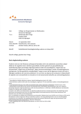 Adviescommissie Allochtonen Gemeente Nijmegen T.a.v. Aan