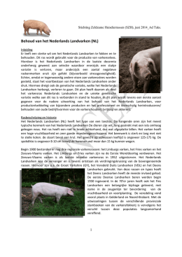 Behoud het Nederlands Landvarken
