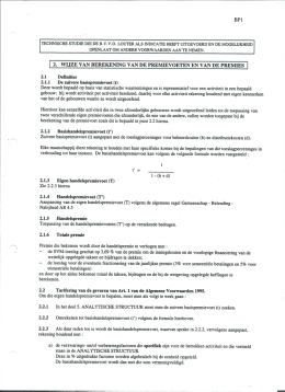 premievoet brandverzekering en berekeningswijze