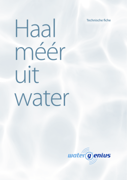 WaterGenius België Technische_fiche_haal_meer_uit_water