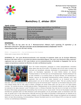 Montestory 2, okt 2014 - Stichting De Blauwe Loper