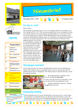 Nieuwsbrief140829 (2) - Mariaschool Beuningen