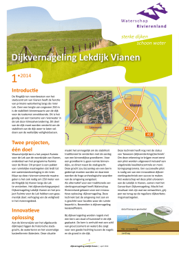 Dijkvernageling Lekdijk Vianen - Dijkverbetering Waterschap