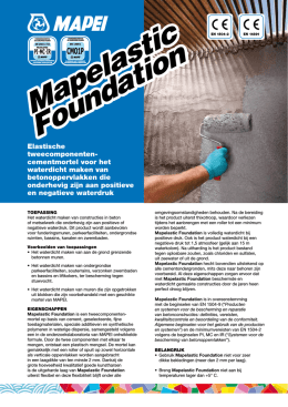 Mapelastic Foundation Mapelastic Foundation