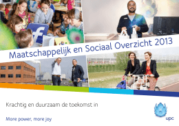 Maatschappelijk en Sociaal Overzicht 2013