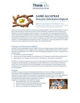 GAME ALCATRAZ - Informatieveiligheid