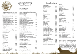 mei menukaart 2014 - Gasterij Kruisberg