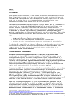 1 Bijlage I Systeembuffer In het regeerakkoord is