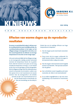 Juli 2014 - Varkens KI Nederland