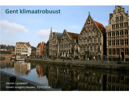 Jasmin Lauwaert, Klimaatadaptatie Stad Gent