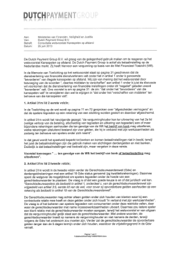 "advies Dutch Paymentgroup" PDF document | 2