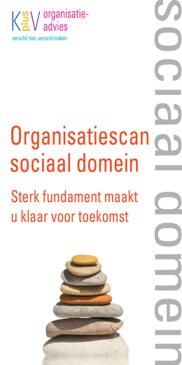 Organisatiescan sociaal domein