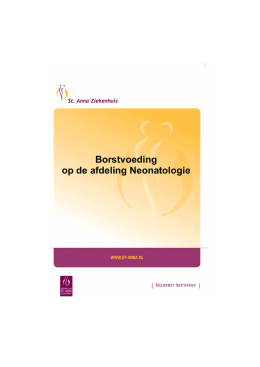 004 Borstvoeding op de afdeling Neonatologie