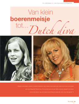 Van klein boerenmeisje tot Dutch Diva.