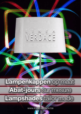 Lampenkappen op maat Abat-jours sur mesure Lampshades tailor