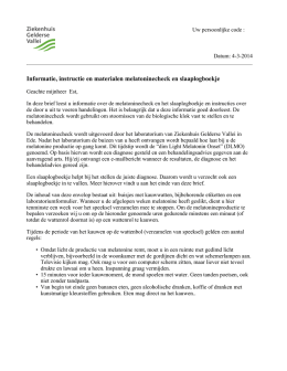 Brief patiënt - melatoninecheck.nl
