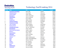 Technology Fast50 ranking 2014