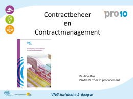 Contractbeheer en contractmanagement: een wereld te winnen!