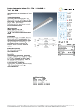 Productinformatie Solvan D1-L OTA 135/49/80 E 03 TOC