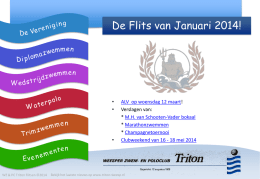 De Flits van Januari 2014! - triton