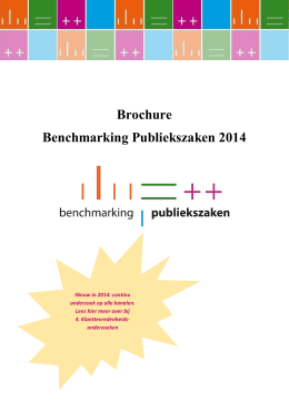 Brochure Benchmarking Publiekszaken 2014