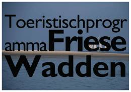 07f-Toeristisch programma Friese Wadden
