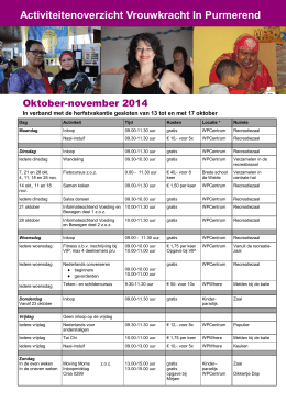 Activiteitenoverzicht VIP oktober november 2014 (.PDF)