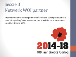 Netwerk WOI partner - 100 jaar Groote Oorlog