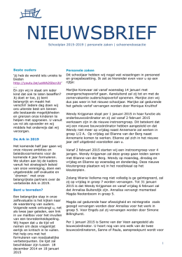 Nieuwsbrief december