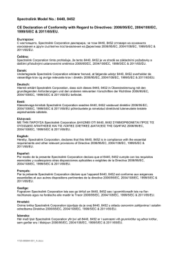 Spectralink 84-Series CE Declaration of Conformity w/Regard to