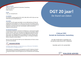DGT 20 jaar! - Dialexis Advies BV