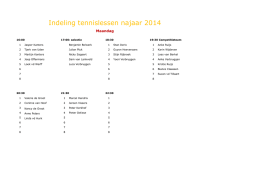 lesindeling - TV Hertog Jan