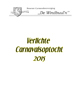 - nieuws carnaval 2014/2015