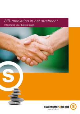 SiB-mediation in het strafrecht