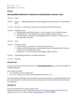 LB 76843 Programma Workshop juridische handreiking Berenschot