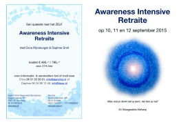 Retraite Awareness Intensive, sept 2015