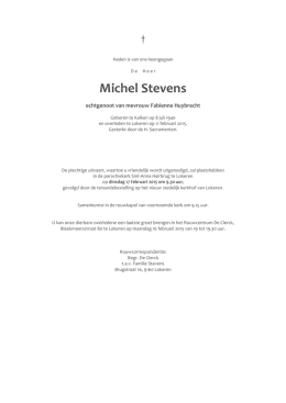 Michel Stevens - Begrafenissen De Clerck