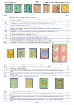 Postzegels - Losse nummers Nederland en Overzee
