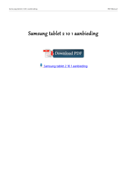 Samsung tablet 2 10 1 aanbieding