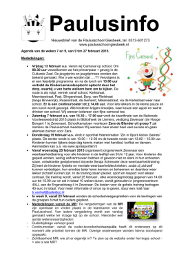 Paulusinfo - Paulusschool in Giesbeek