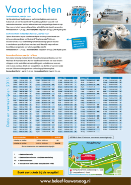 Vaarprogramma 2015 - Lauwersoog Water Events