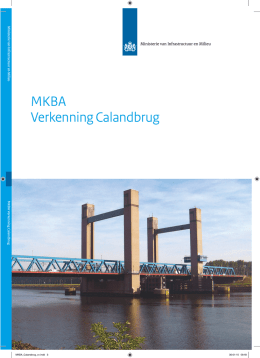 "Bijlage 4 MKBA Verkenning Calandbrug" PDF