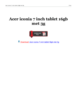 Acer iconia 7 inch tablet 16gb met 3g